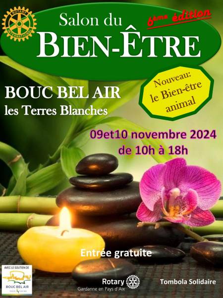 Votre praticienne en shiatsu sera présente au salon du bien être à Bouc Bel Air les 9 et 10 novembre 2024